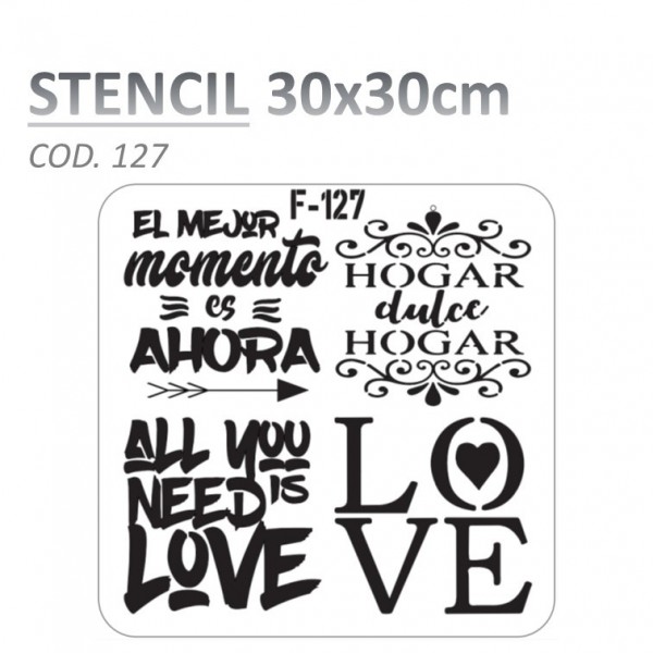 STENCIL "G" 30X30CM...