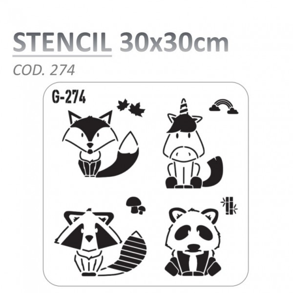 STENCIL "G" 30X30CM...