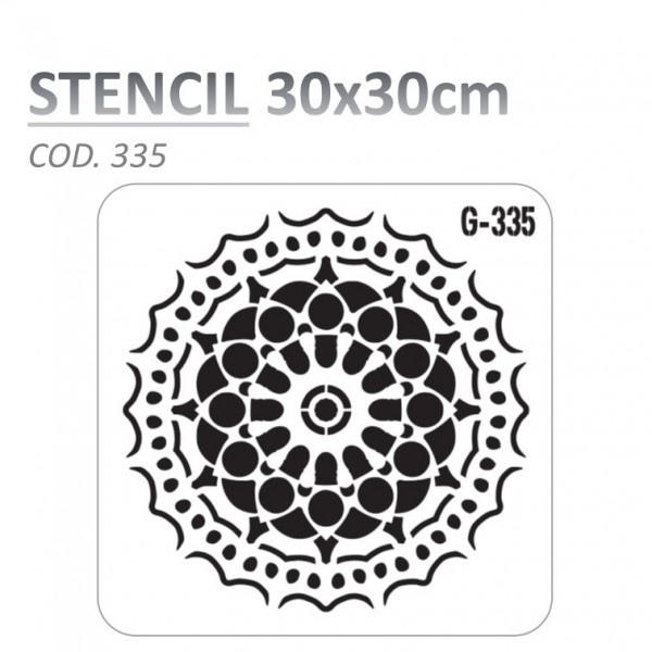 STENCIL "G" 30X30CM...