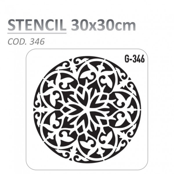 STENCIL "G" 30X30CM...