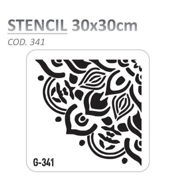 STENCIL "G" 30X30CM...