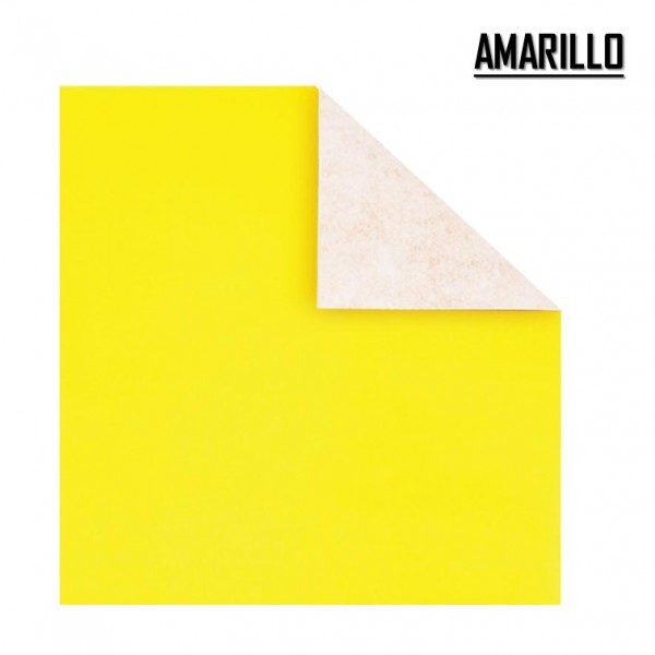 PAPEL AFICHE COLOR AMARILLO