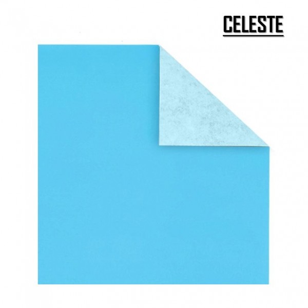 PAPEL AFICHE COLOR CELESTE