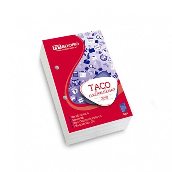TACO CALENDARIO 2024 MEDORO