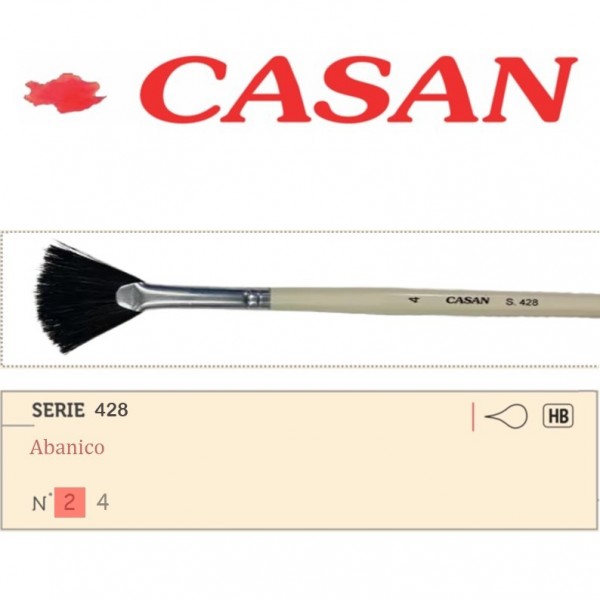 PINCEL ABANICO CASAN 428 -...
