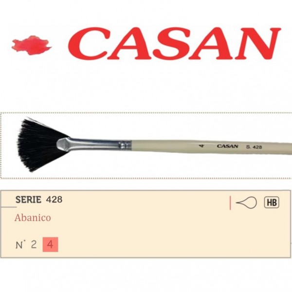 PINCEL ABANICO CASAN 428 -...