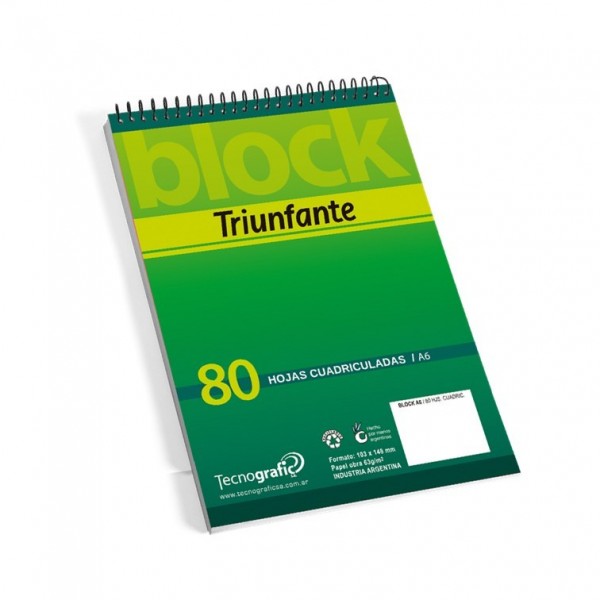 BLOCK CUADRICULADO A6...