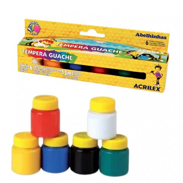 TEMPERA ACRILEX SET X 6...