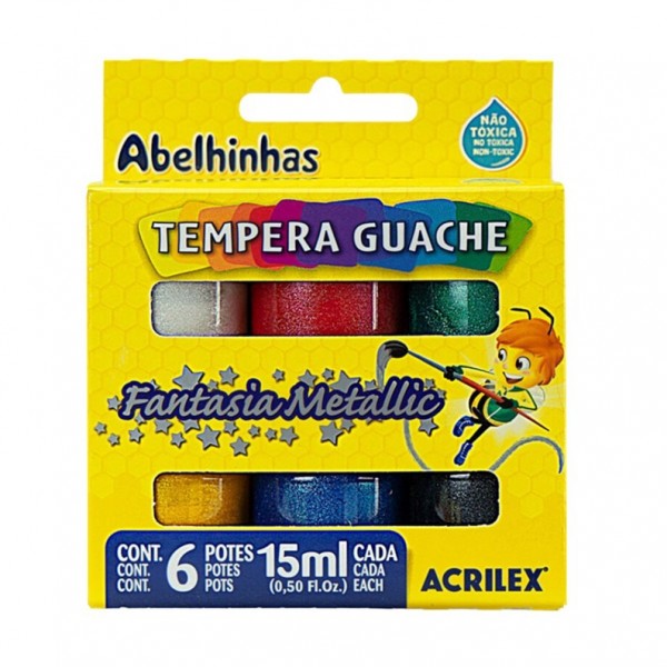 TEMPERA ACRILEX SET X 6...
