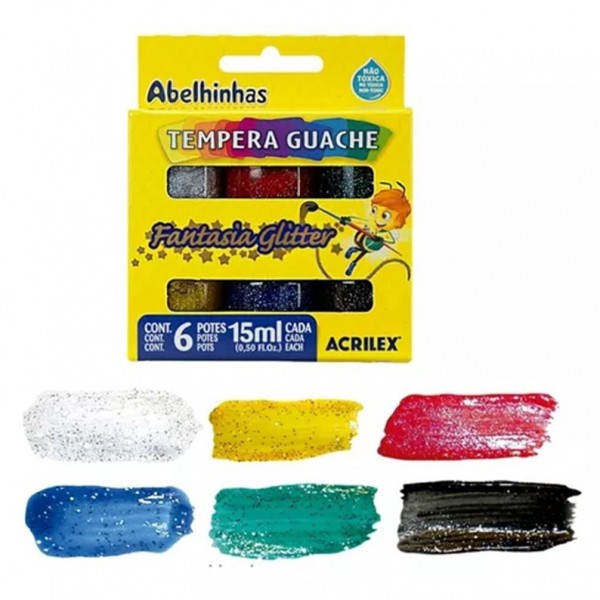 TEMPERA ACRILEX SET X 6...