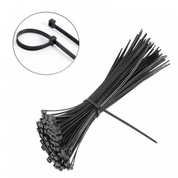 PRECINTOS NEGROS 25CM PAQ....