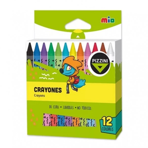 CRAYONES MIO PIZZINI X 12