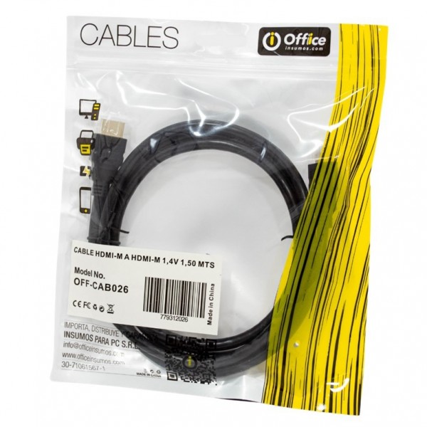 CABLE HDMI M A M 1.5MTS...