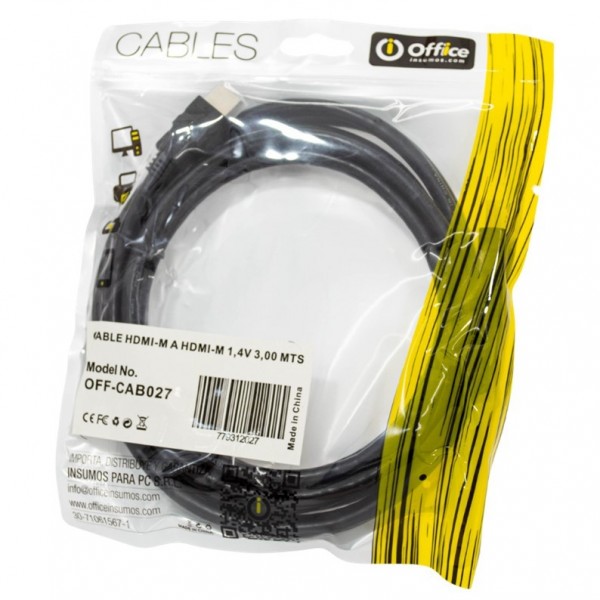 CABLE HDMI M A M 3MTS V1.4...