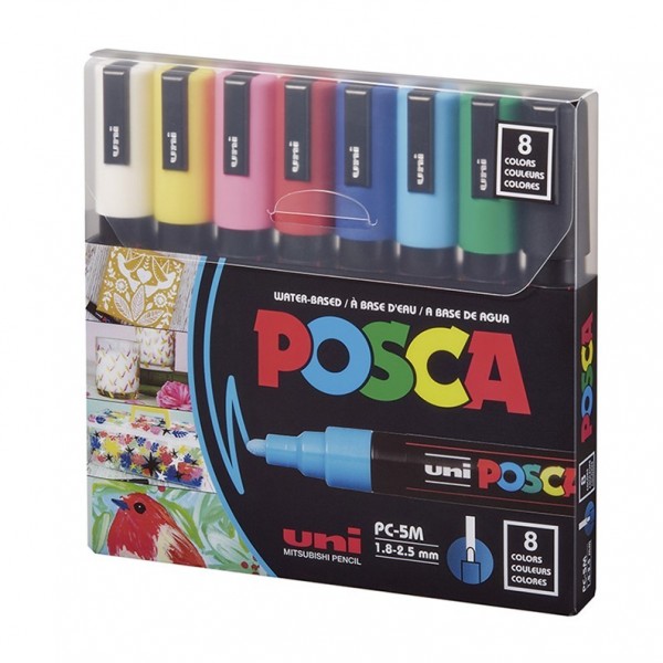 MARCADORES POSCA SET PC-5M...