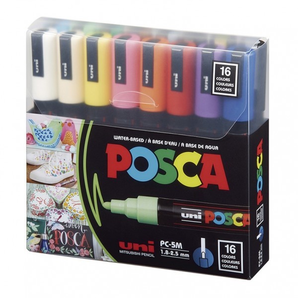 MARCADORES POSCA SET PC-5M...