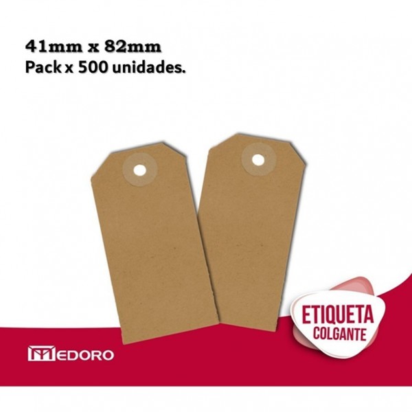 ETIQUETAS COLGANTES 41X82MM...