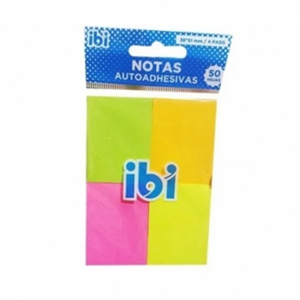NOTAS ADHESIVAS IBI 38X51MM...