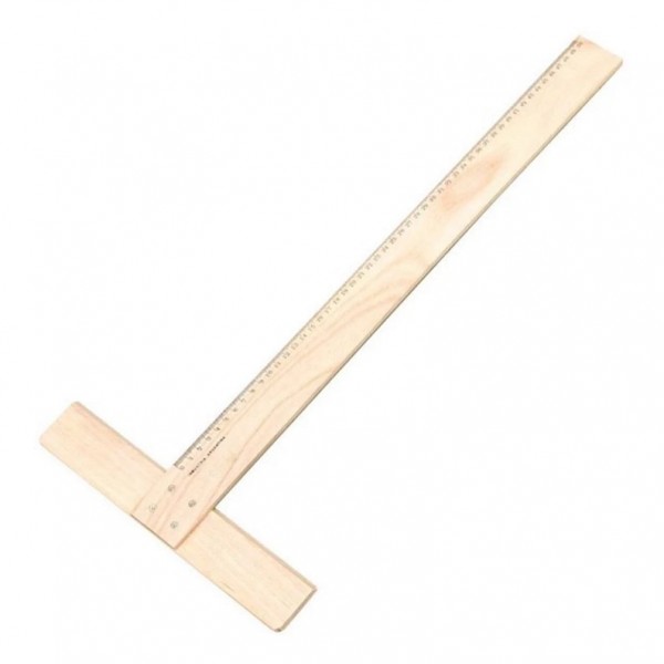 REGLA "T" DE MADERA 50CM