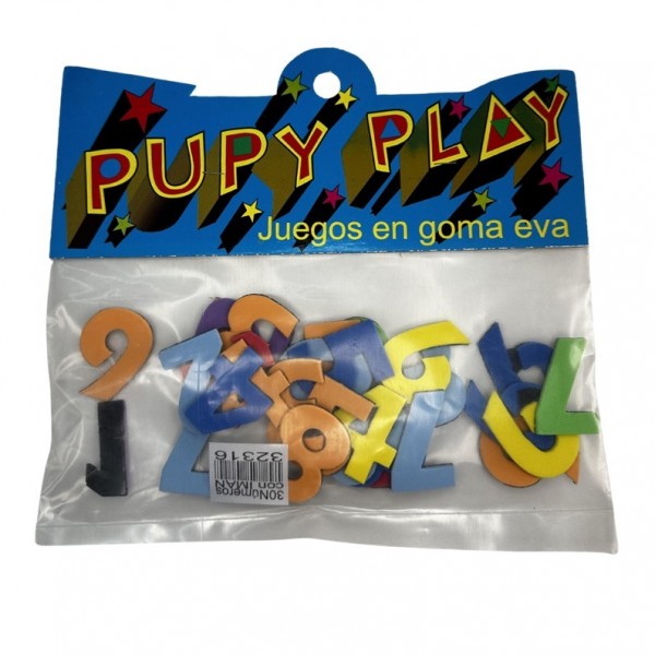 NUMEROS DE GOMA EVA C/ IMAN...