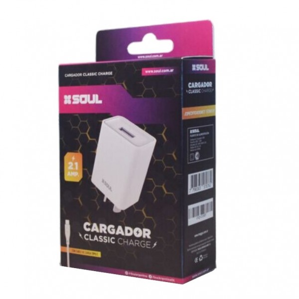 CARGADOR 2.1A 220V A USB...