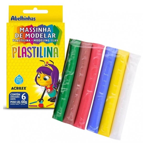 PLASTILINAS ACRILEX X 6U