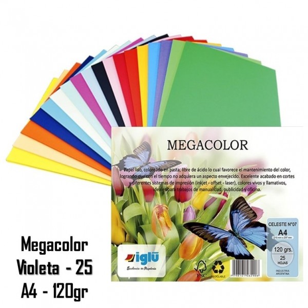 HOJAS MEGACOLOR IGLU A4 -...