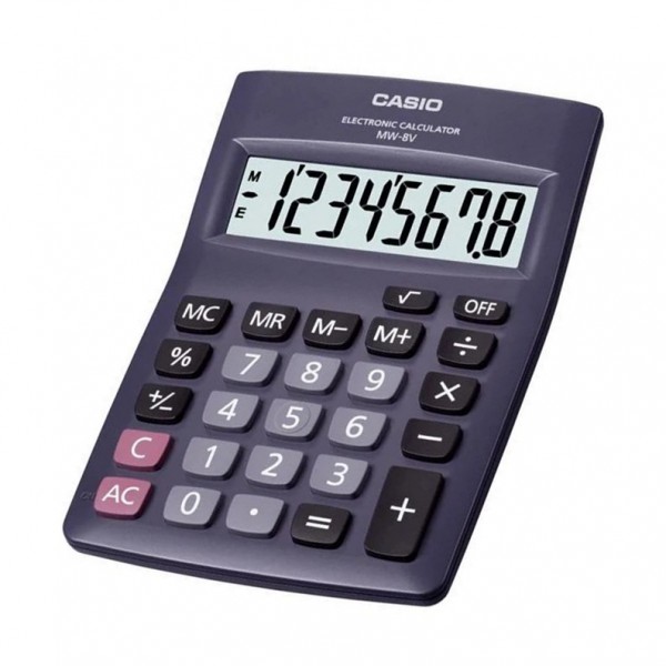 CALCULADORA CASIO - MW-8V-BK