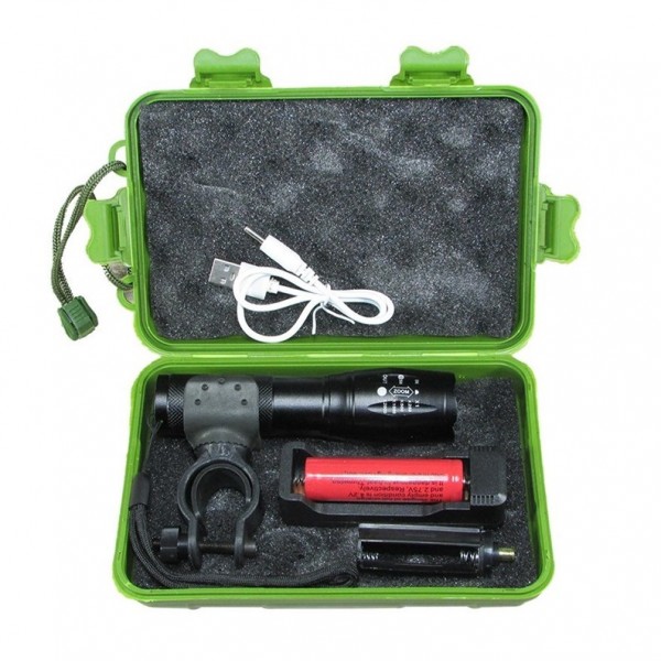 LINTERNA TACTICA RECARGABLE...